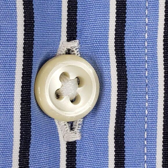Polo Ralph Lauren Oxford Shirt Men's XL Blue Stripe Twill LS Button Down - Picture 4 of 10